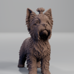 figurka yorka z druku 3D, Yorkshire terier