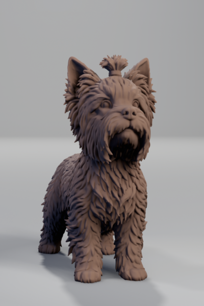 figurka yorka z druku 3D, Yorkshire terier